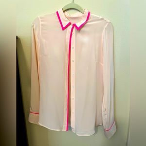 J.Crew silk pink blouse, size 6